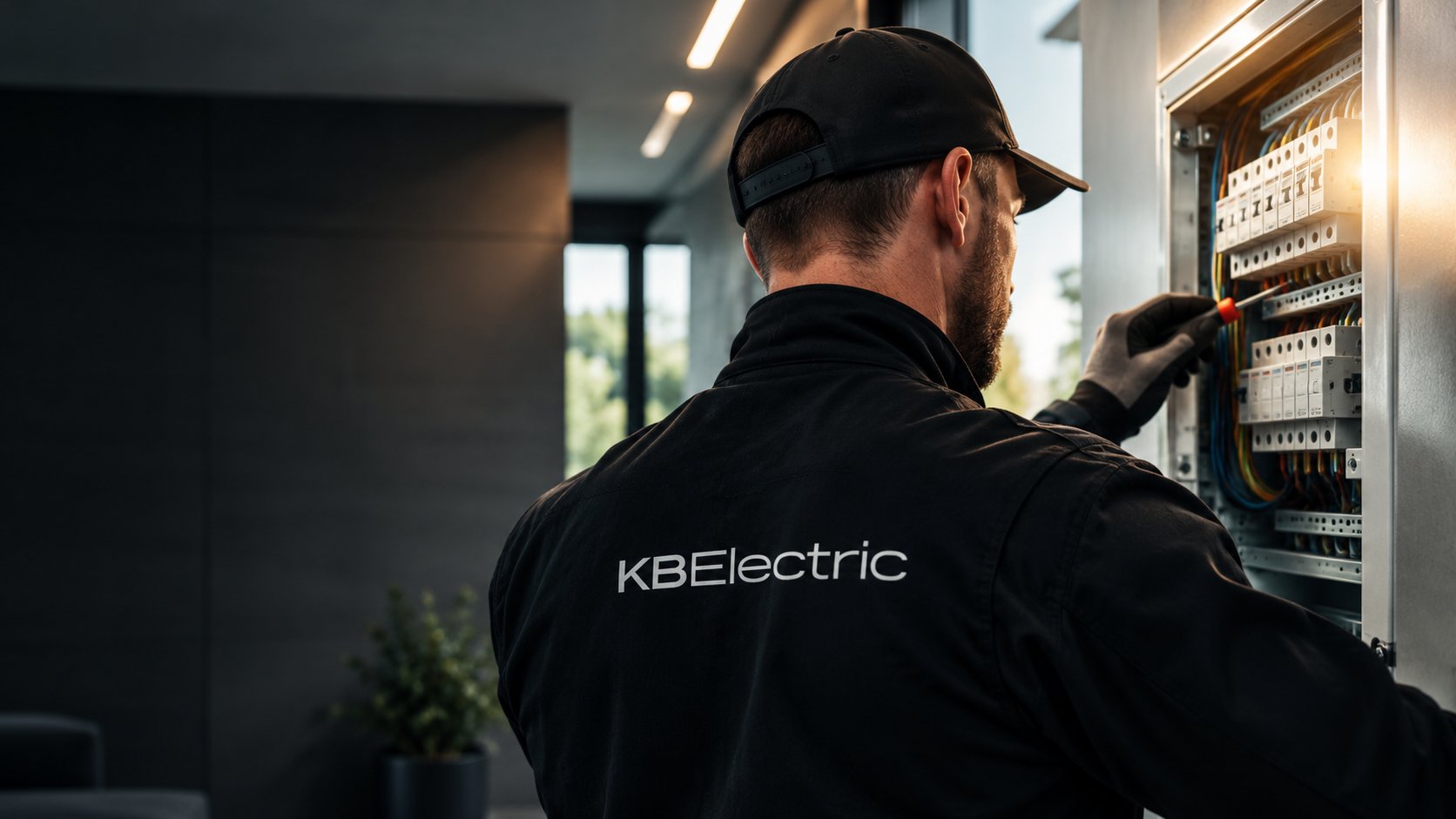 elektryk przy panelu kbelectric
